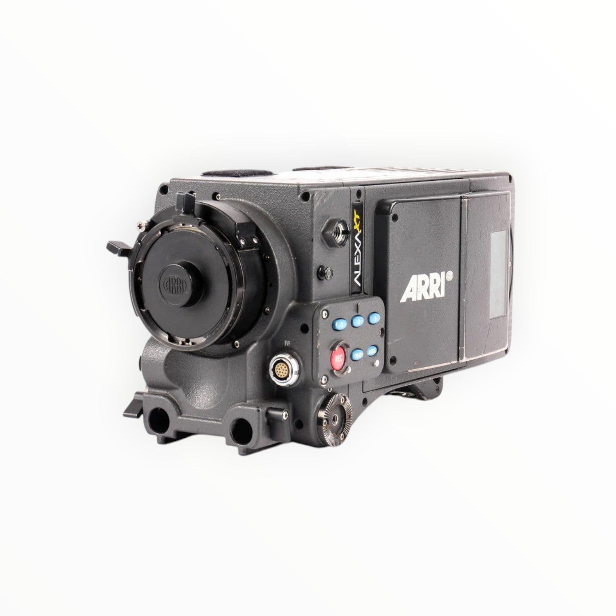 Cymer ARRI ALEXA XT Plus professional digital cinema camera in grey with lens mount and side control panel