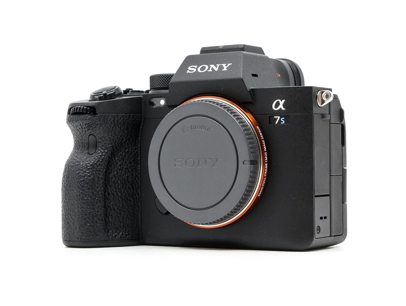 Cymer Sony Alpha 7S mirrorless camera body in black, featuring an E-mount lens system and ergonomic grip.