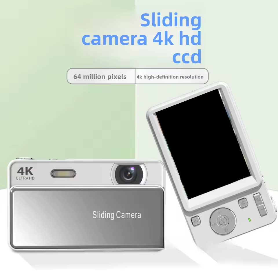 Compact CCD Camera with 4K Video and 32GB Storage